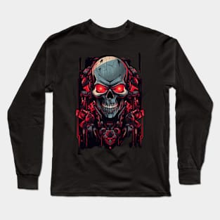 Taking a trip back in time with this skull Long Sleeve T-Shirt